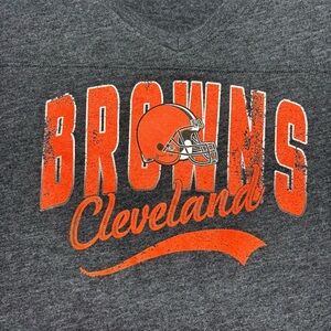 Cleveland Browns Shirt Womens Extra Large Short Sleeve NFL Football Vintage Fan